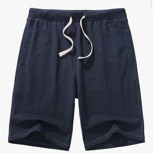 Men's Navy Athletic Shorts with Drawstring